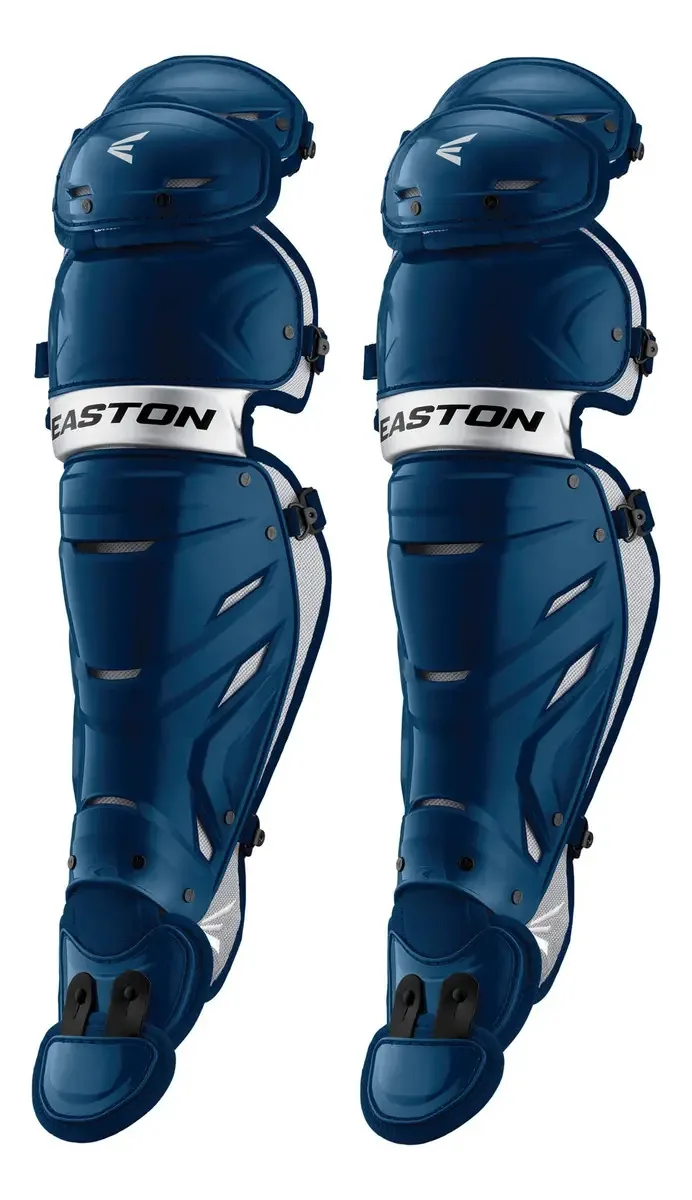 Easton Pro X Baseball Catchers - Protetores de Pernas para Adultos, Azul Marinho