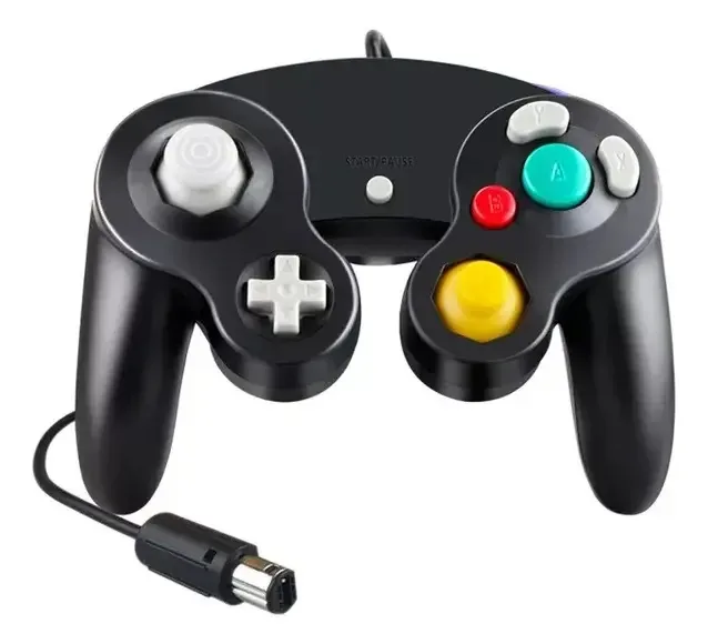 Controle Joystick Compatível Game Cube Preto