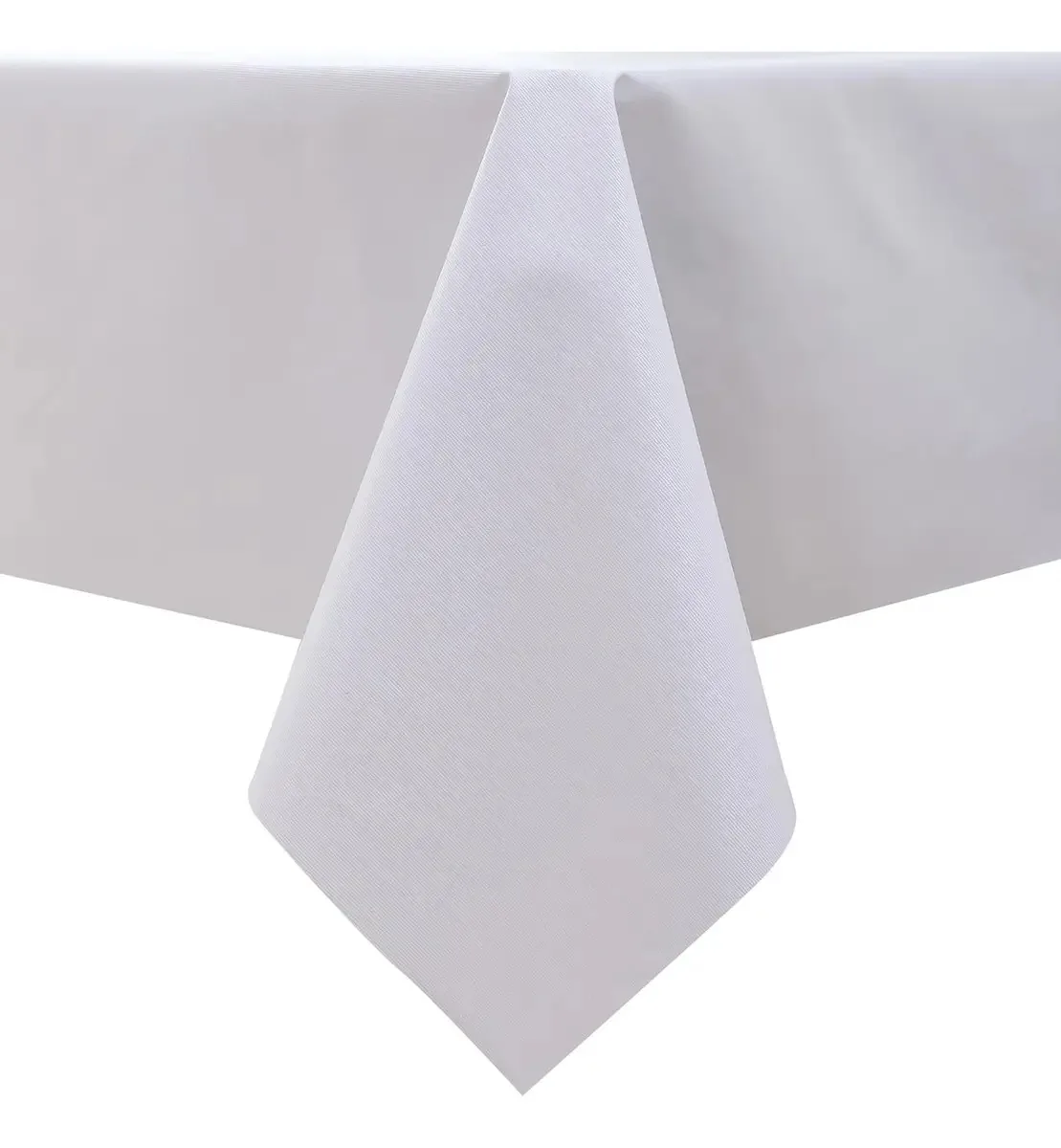 Toalhas de mesa retangulares de PVC impermeáveis 1,4x2,2m brancas