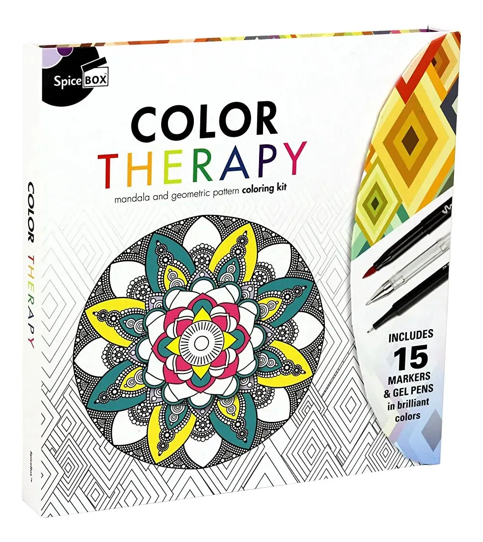 Kits de arte e hobby para adultos Spicebox Sketch Plus Color Ther