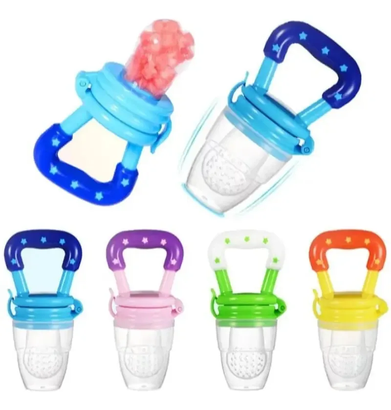 Chupeta de silicone para bebês, frutas amarelas, chupeta