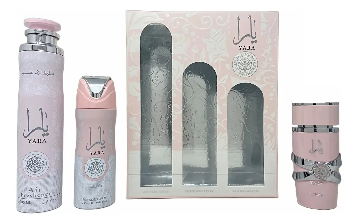 Conjunto Lattafa Yara de 3 peças para mulheres