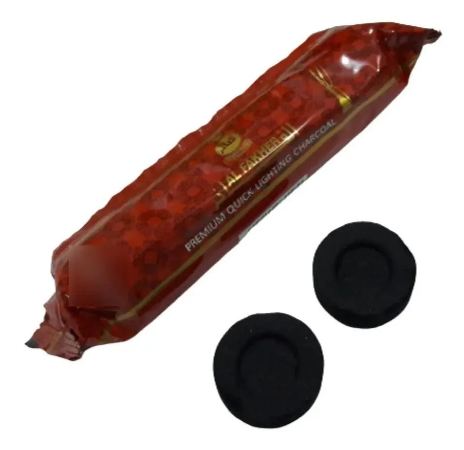 Carvão Narguile Shisha Hookah Lenha Premium Acendimento Rápido