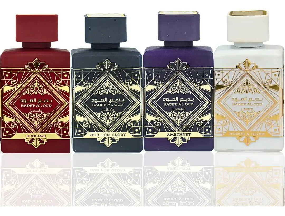 Conjunto de perfume unissex Lattice Bade'e Al Oud 100ml X 4
