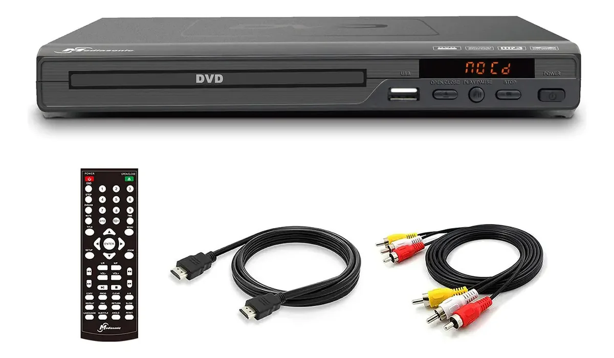 Reprodutor CD/DVD Mediasonic HDMI AV 1080p