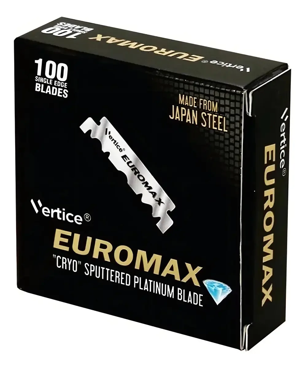Lâmina Euromax 1/2 Para Barbear 1 Caixa 100 Quebrada Ao Meio