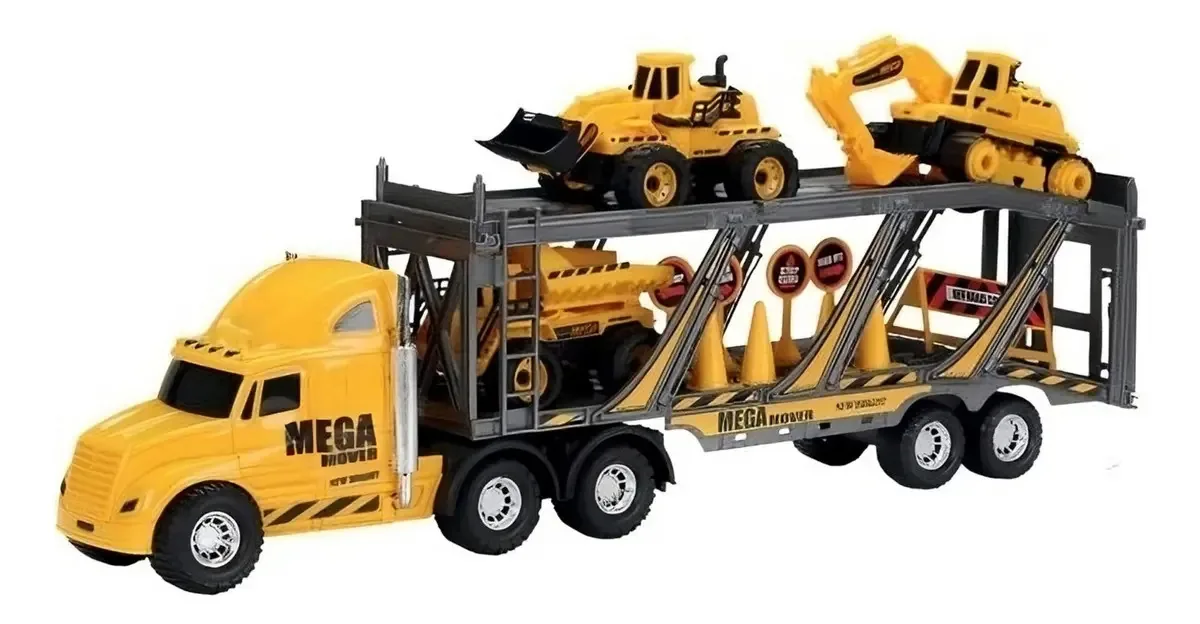 Brinquedo de controle remoto Tractomula para crianças | 5 cores: amarelo