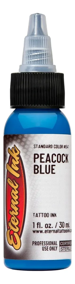 Tinta de tatuagem Eternal Peacock Blue 1 onça