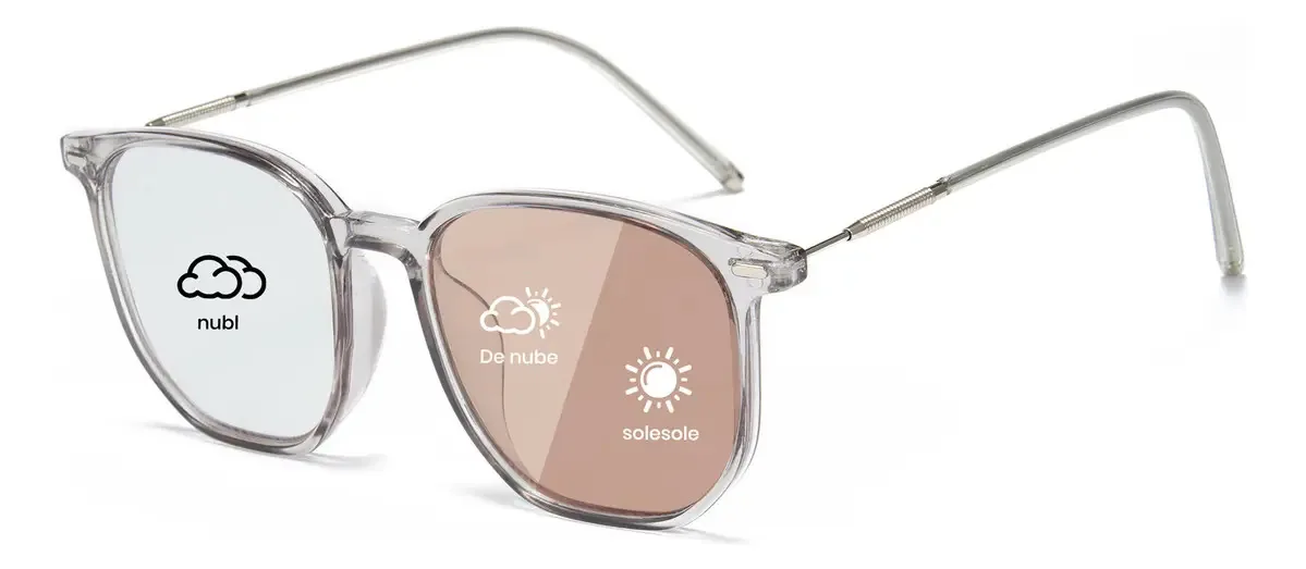 Lentes oculares fotocrômicas antifadiga para computador para homens, cor cinza