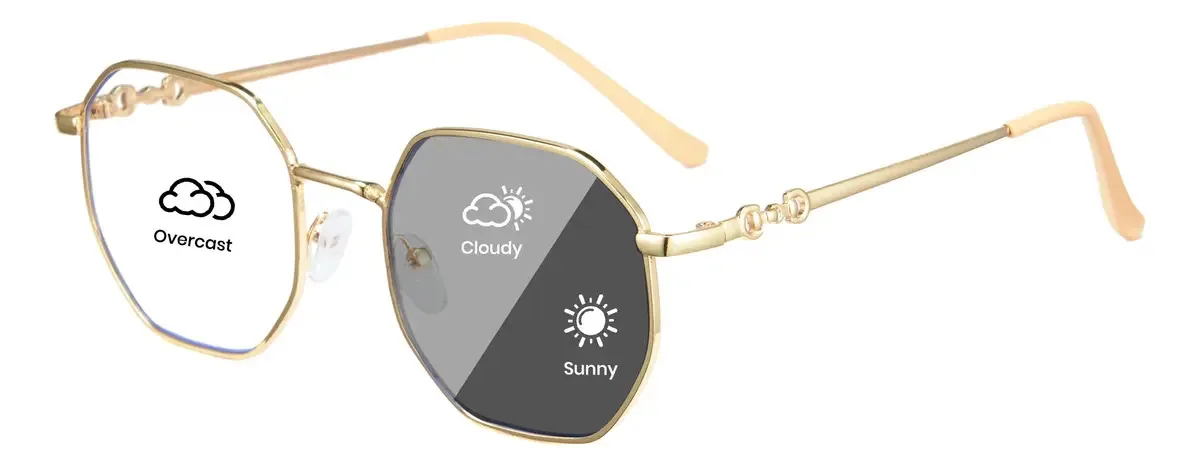 Lentes de computador antifadiga fotocrômicas femininas Cyxus