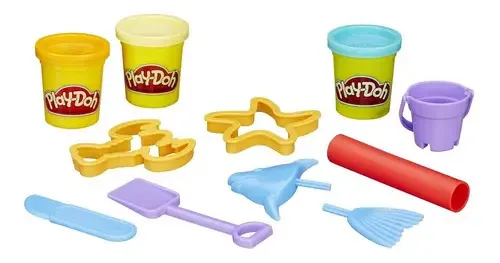 Massinha de modelar Play-Doh 23414 cor praiadentro balde