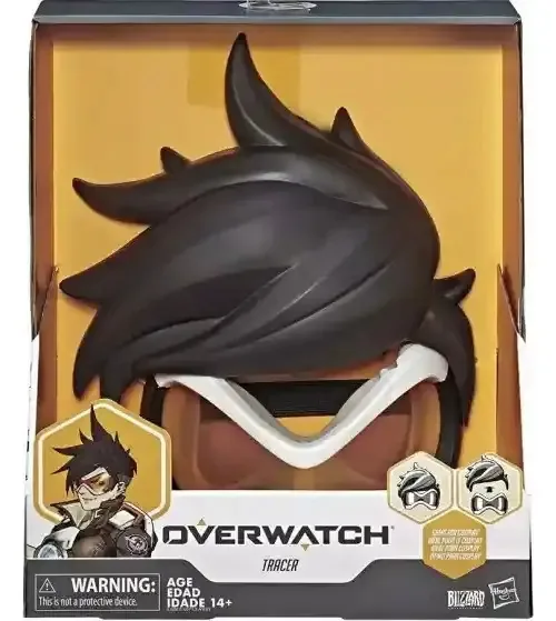 Máscara de cosplay multicolorida Overwatch Tracer Color da Blizzard Entertainment