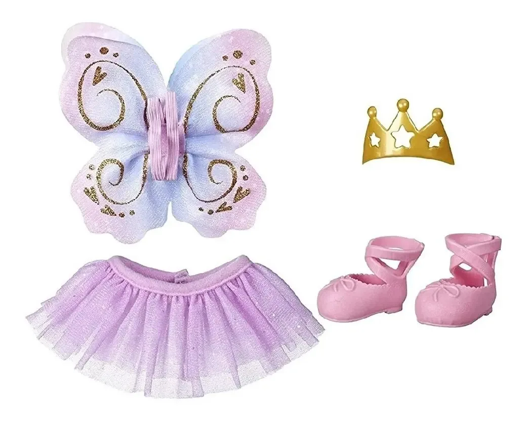 Roupa Baby Alive, roupa de moda pequena, terno borboleta
