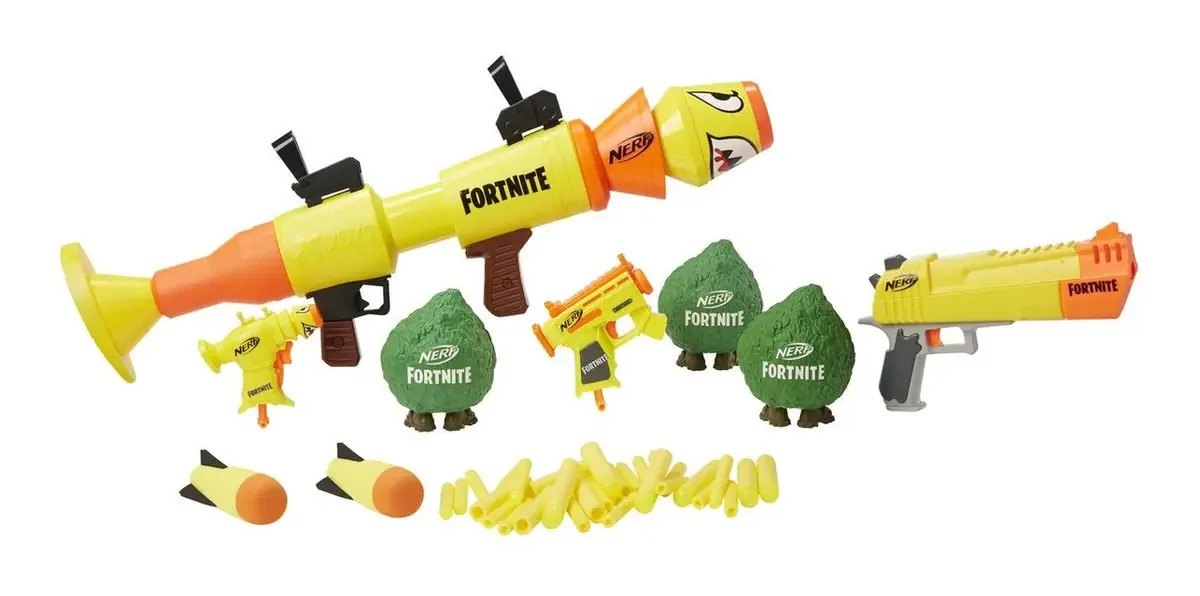 Provisões Nerf Fortnite -- Inclui 4 Lançadores