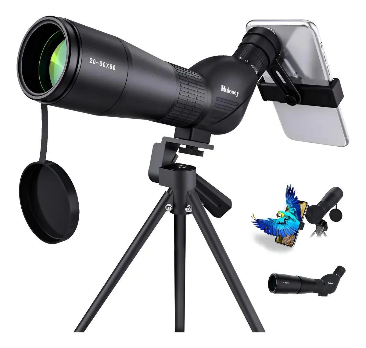 Escopos de ação Huicocy, zoom de 20-2.362x2.362 polegadas, 128