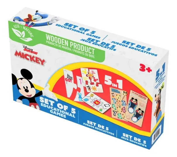 Conjunto 5 em 1 - Brinquedos educativos - Mickey