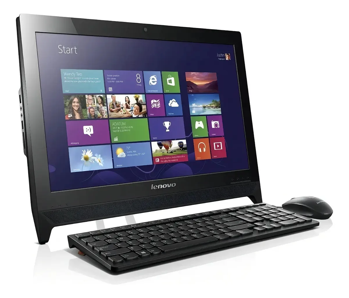All In One Le Intel Core I3 8gb 240gb Ssd - Cor Preto