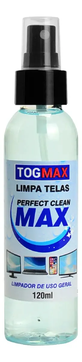 Limpa Tela De Tv Lcd Notebook Celular Spray 120ml + Pano