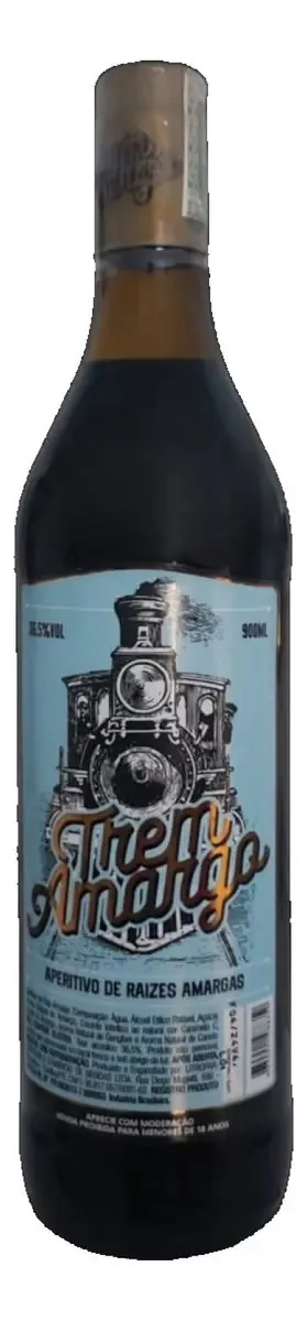 Aperitivo De Raízes Amargas - Trem Amargo - 900ml