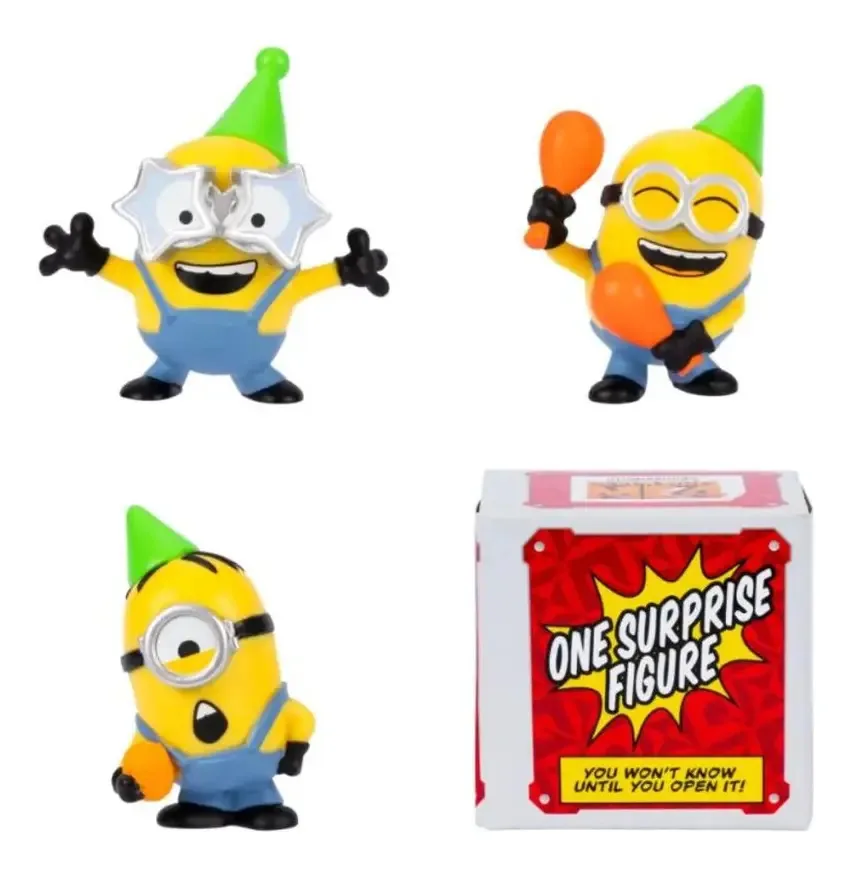 Conjunto de bonecos de ação Moose Minions Minions Party Bus Bunch Minions de Meu Malvado Favorito