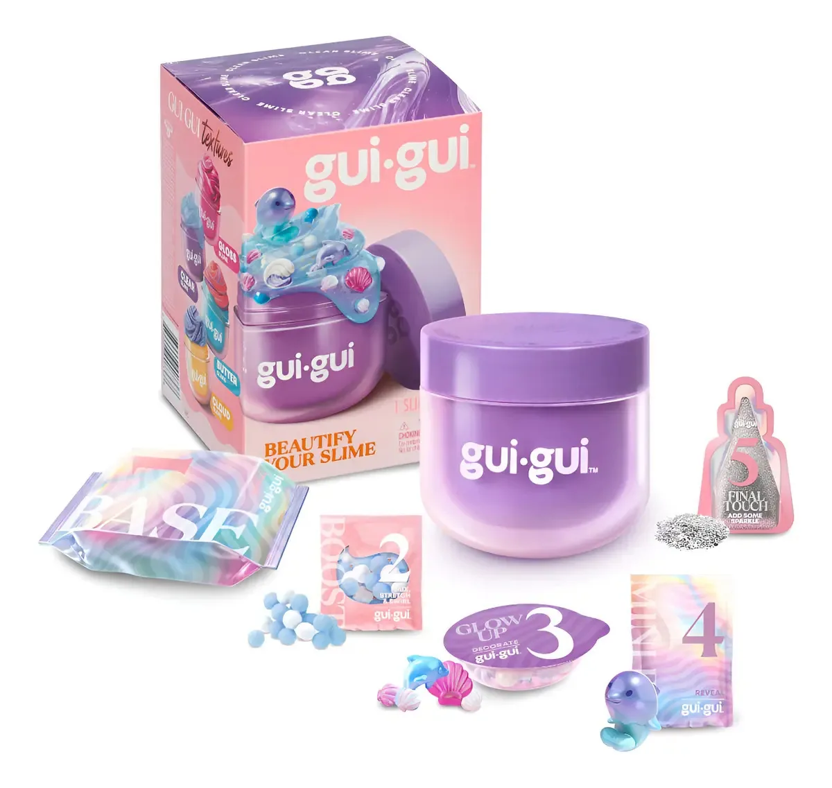 Gui Gui Aromatic Slime personaliza, mistura e brilha