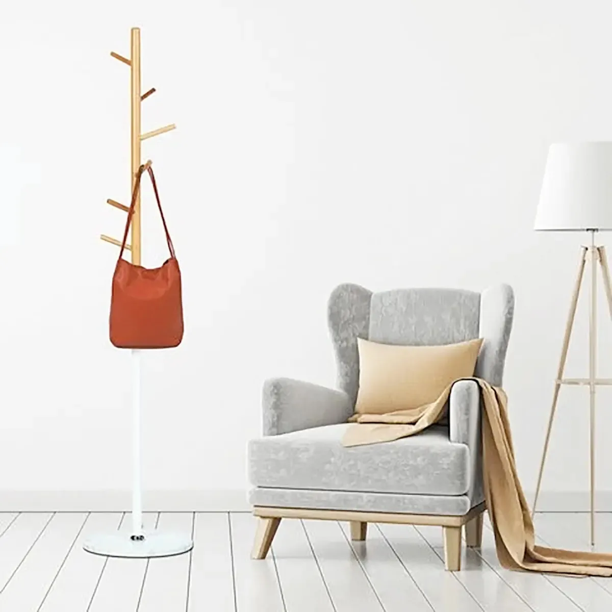 Prateleira de roupas branca BallSellings Marble Standing