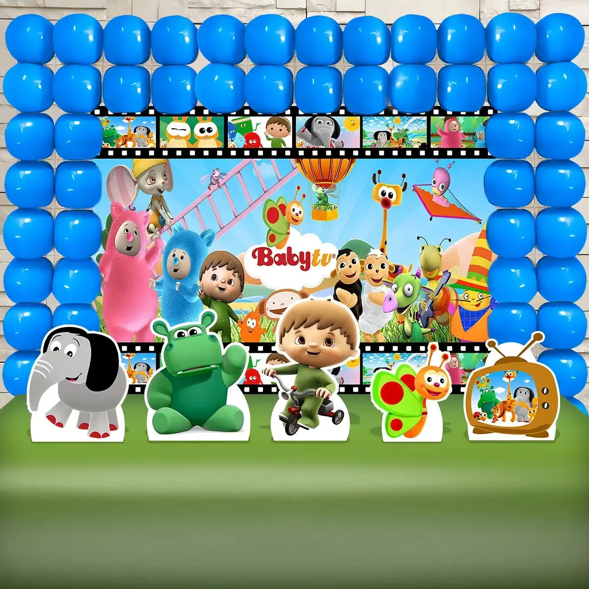 Festa Aniversário Baby Tv Decoração Cenários Kit Ouro