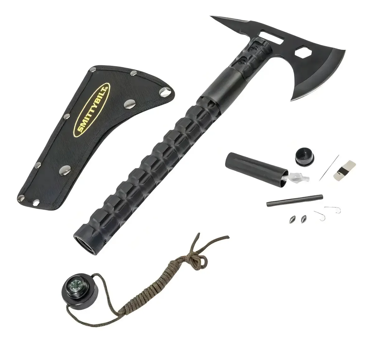 Machado multiferramentas de aço inoxidável Tomahawk com estojo Jeep Wrangler