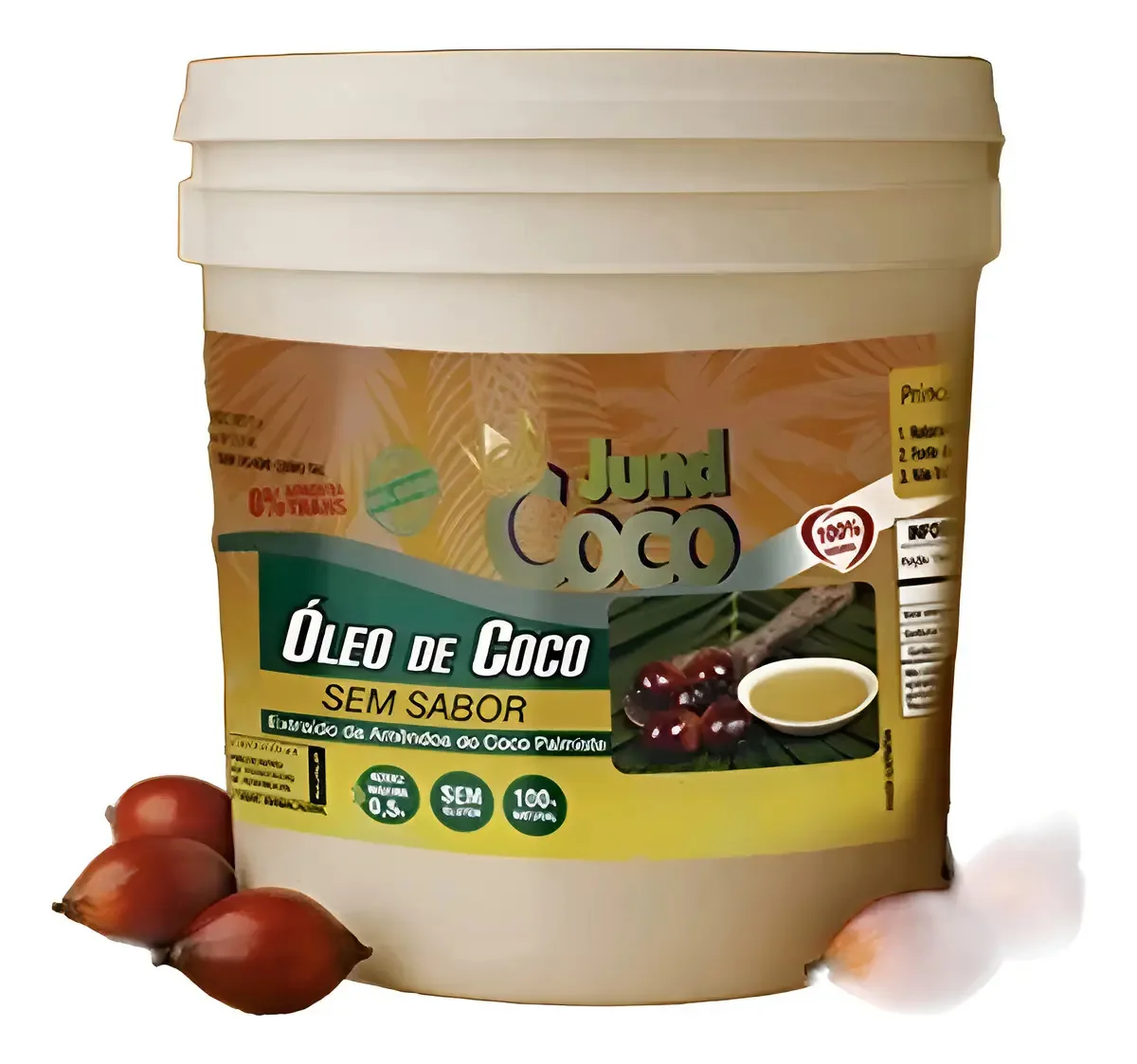 Óleo De Coco 4 Litros Palmiste Sem Sabor E Sem Cheiro