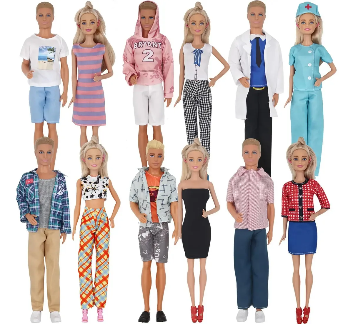 Roupas de boneca Eutenghao para pulsos de 11,5 polegadas e M