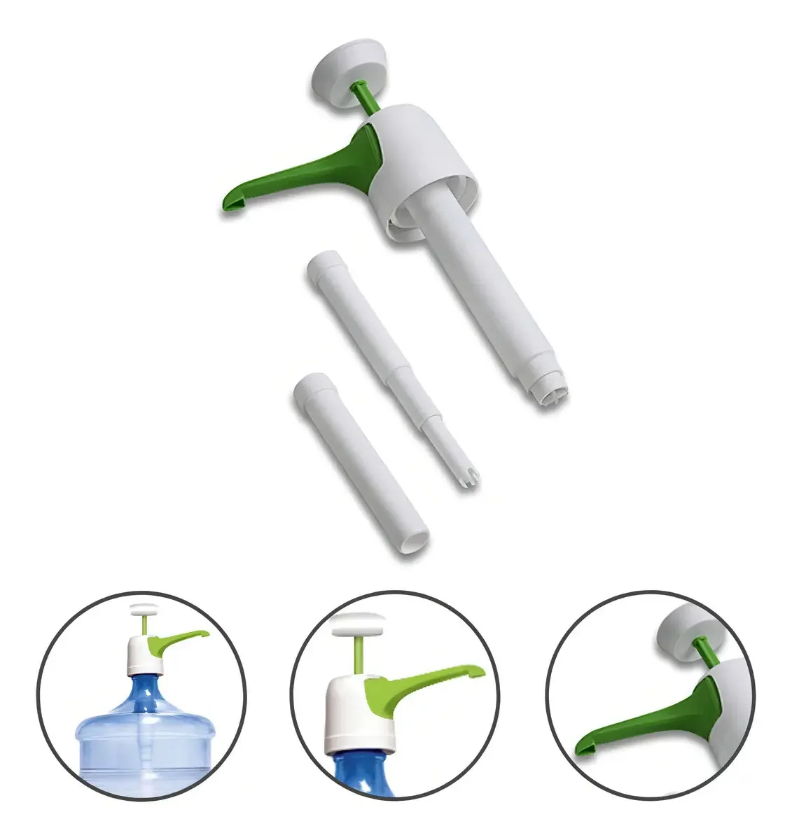 Bomba Manual Cobrirel Verde 10L 20L para Garrafão de Água Mineral
