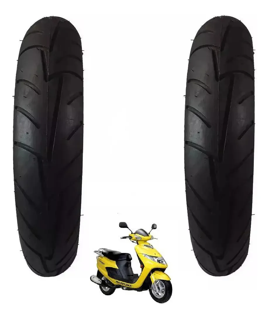 2 Pneus Maggion 3.50-10 Scooter Sem Câmara Street Sport