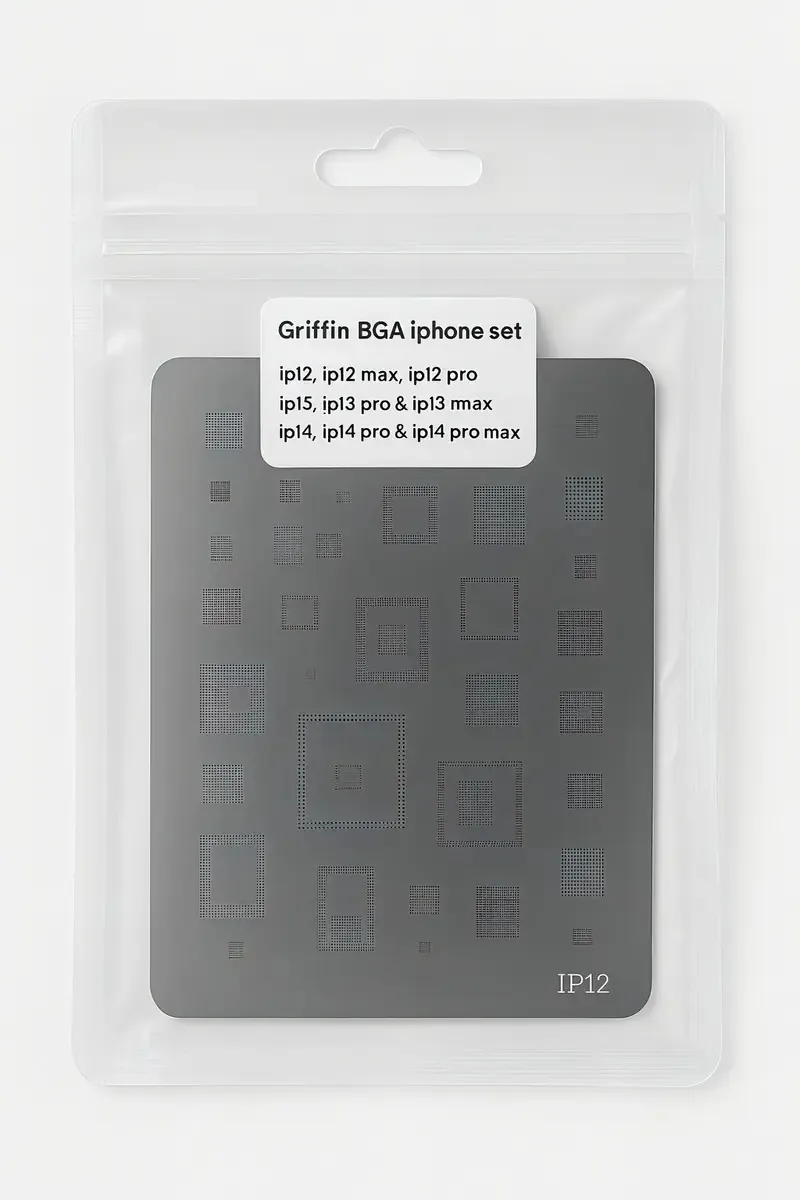 Kit 9 Estencil Gabarito Griffin P/iPhone 12 13 14 Pro E Max