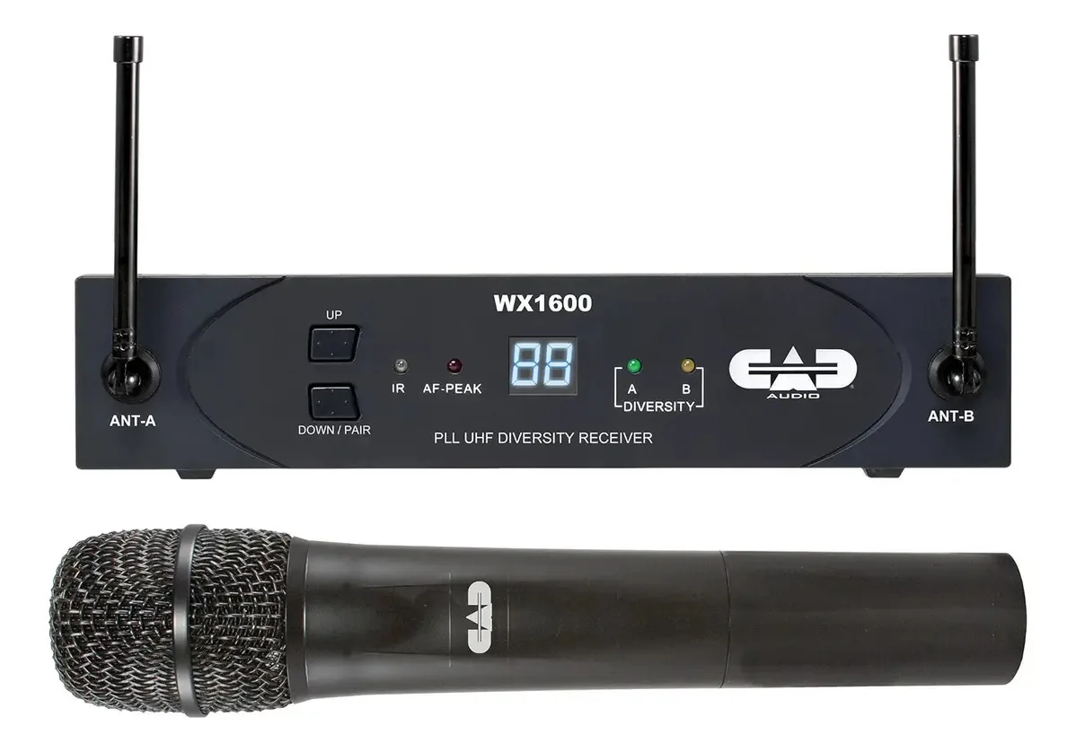 Sistema portátil sem fio Stageselect Wx1600 Cad Audio com