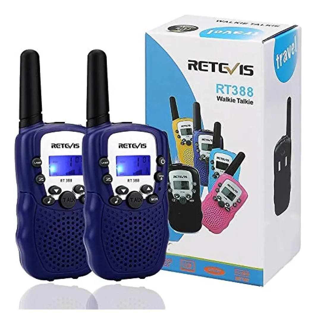Walkie Talkies Retevis de 0,5 w, 2 unidades, cor azul