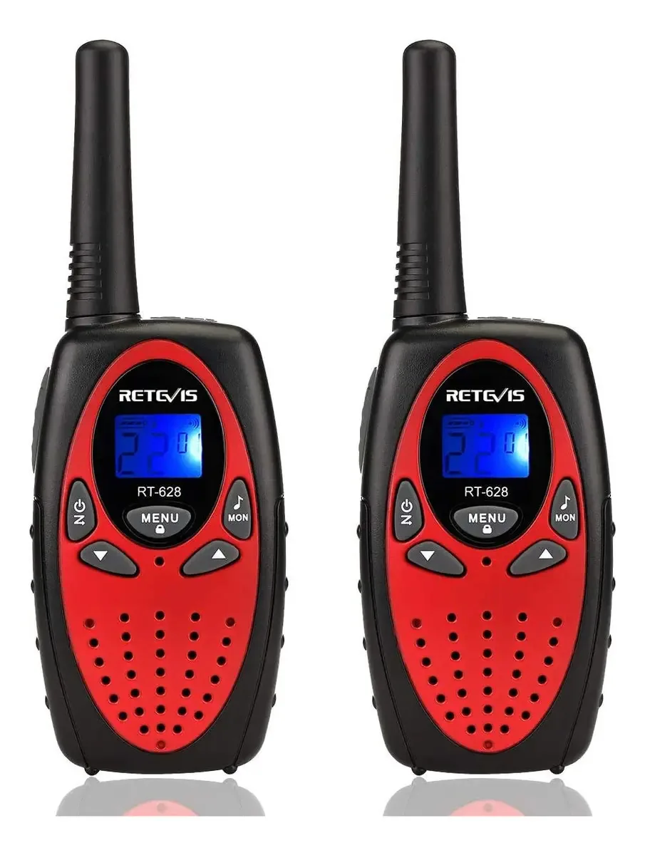 Brinquedo Walkie Talkies para crianças de 22 canais vermelho