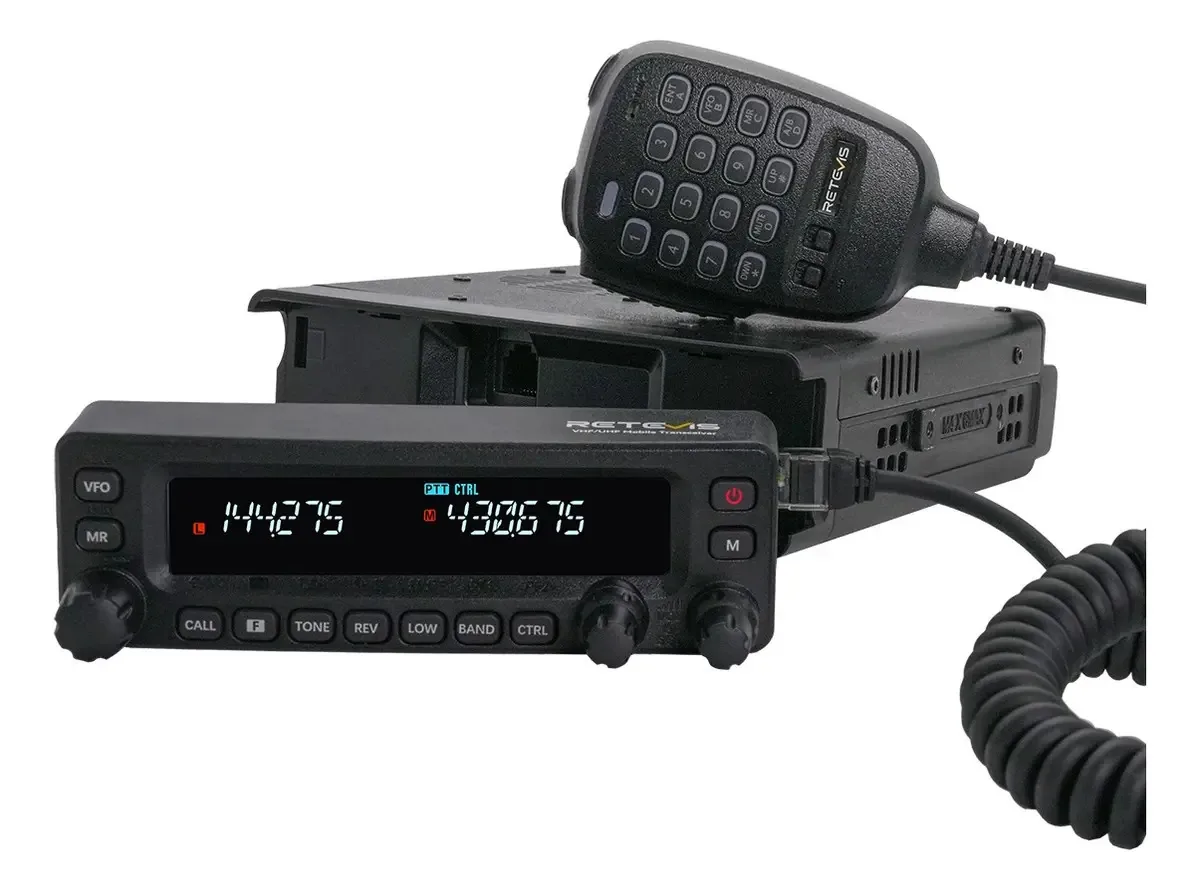 Rádio móvel VHF UHF Base Rádio de retransmissão de banda cruzada de 50w