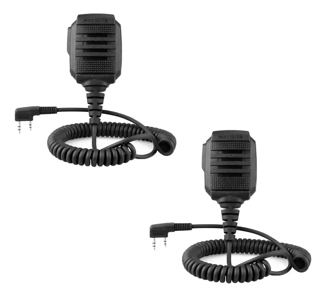 Microfone de 2 alto-falantes para rádio Baofeng e Kenwood Retevis Ip54