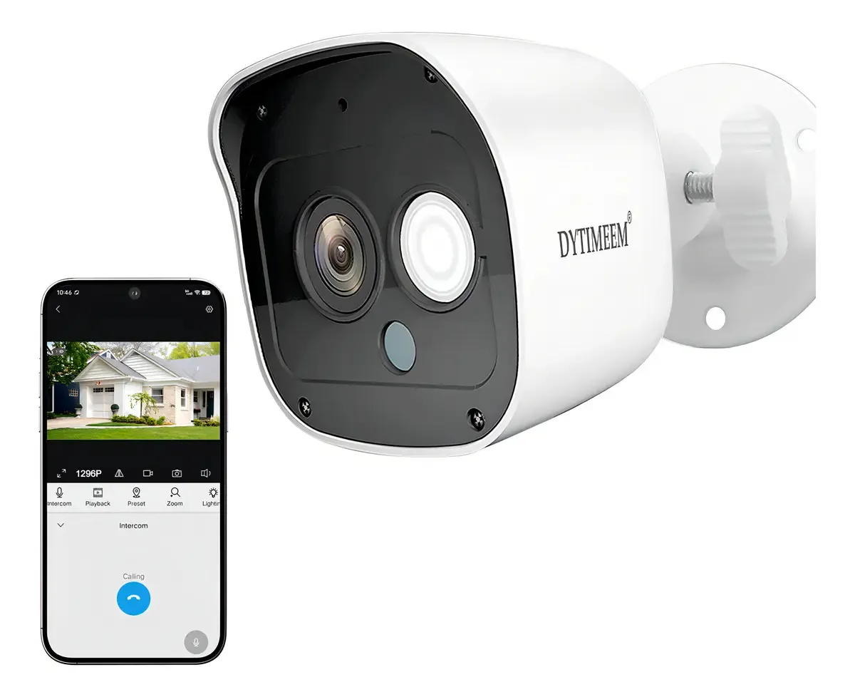Câmeras de segurança Dytimeem Wifi 1080p para kit NVR branco