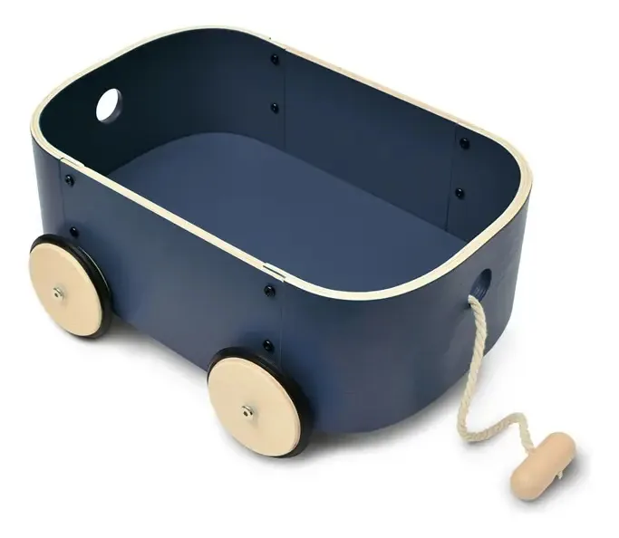 Carro De Arrastre Bebé Roda Azul