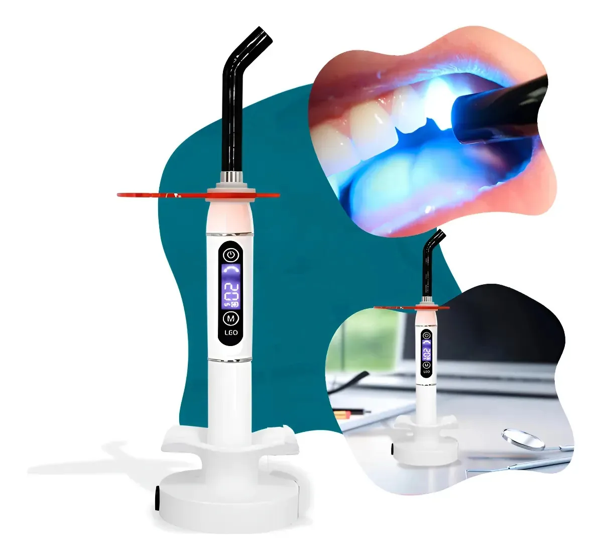 Fotopolimerizador Odontológico Cura Resina 1 S Eg Emitter Branco