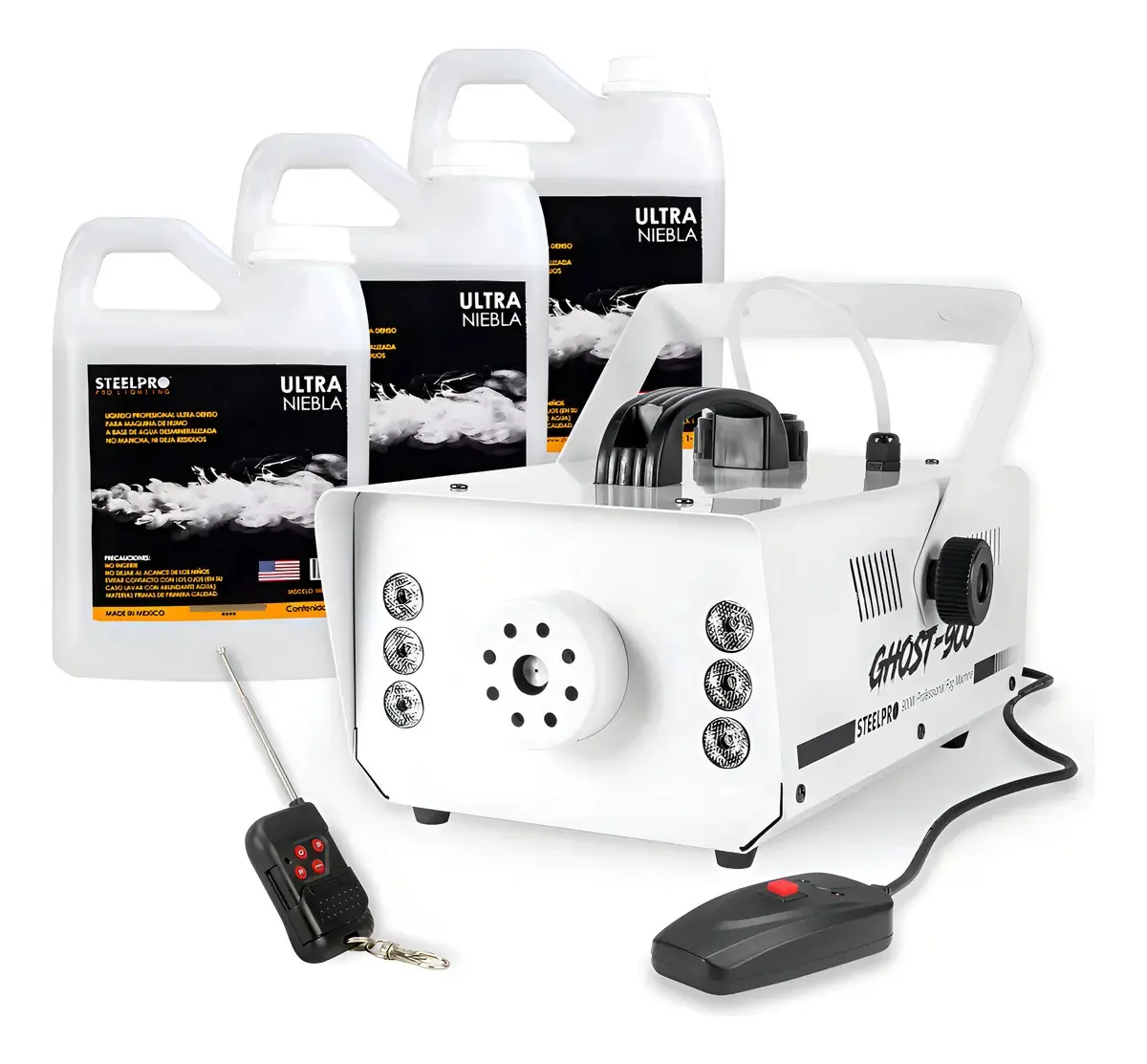 Câmara de fumaça Steelpro 900w +3 litros de líquido de fumaça branca