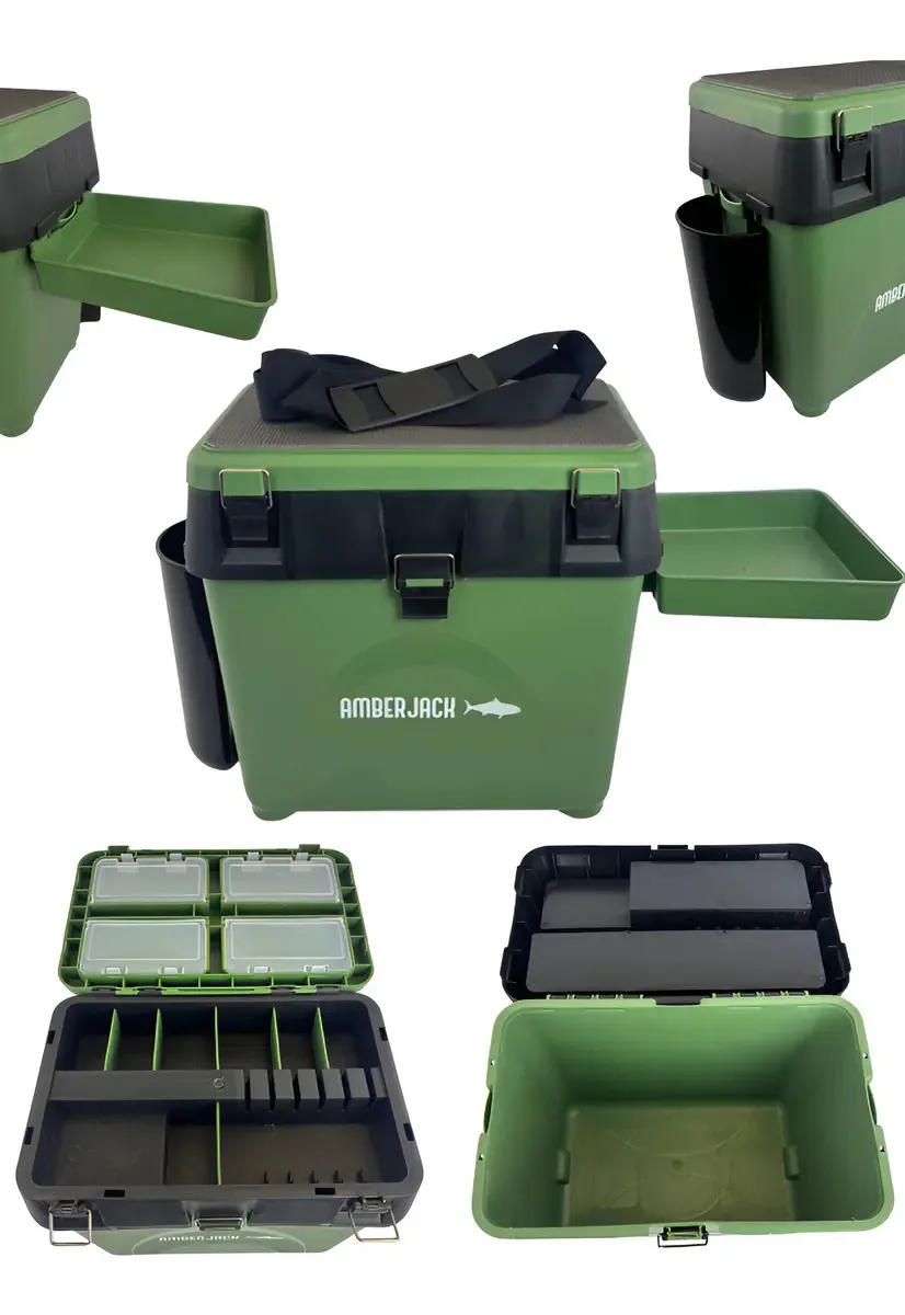 Acessórios Amberjack Fishing Box Seat Bucket, cor verde
