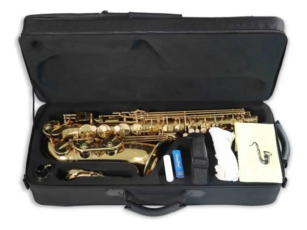 Saxofone alto Symphonic AS-02eb, cor dourado, estilo 82z
