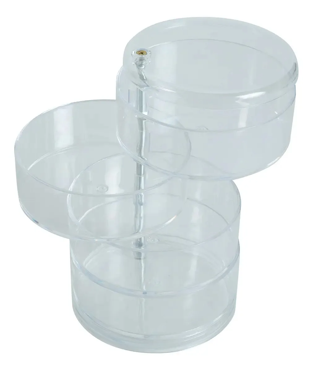 Estojo de maquiagem feminino Simplify, transparente, transparente