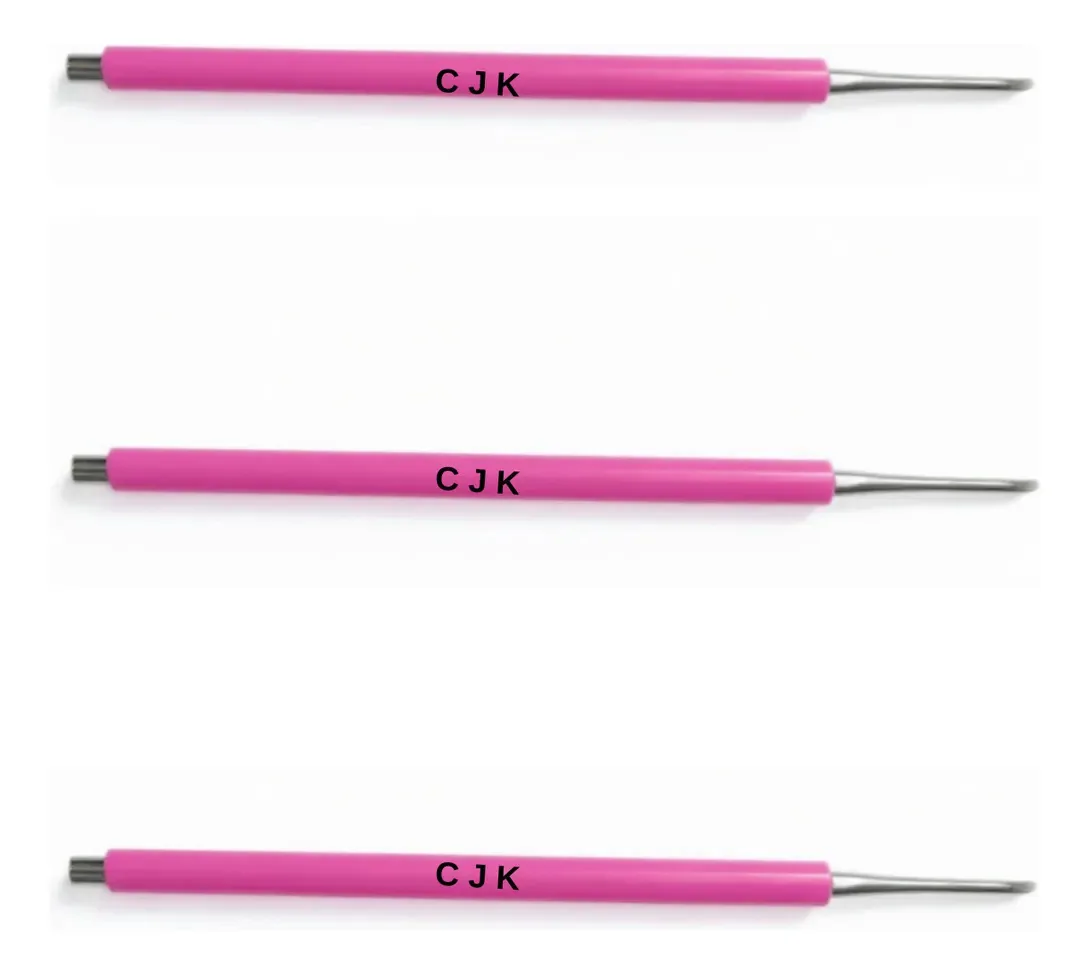 Kit 5 Bisturi 206 Remoção Unha Encravada Desencravar Rosa