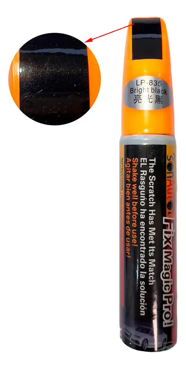 Removedor de arranhões de veículos Sonauto Universal em líquido 12mL 12g cor preta brilhante x 1 u