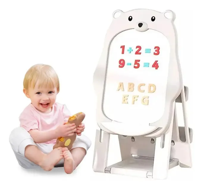 Quadro branco para crianças, cavalete magnético