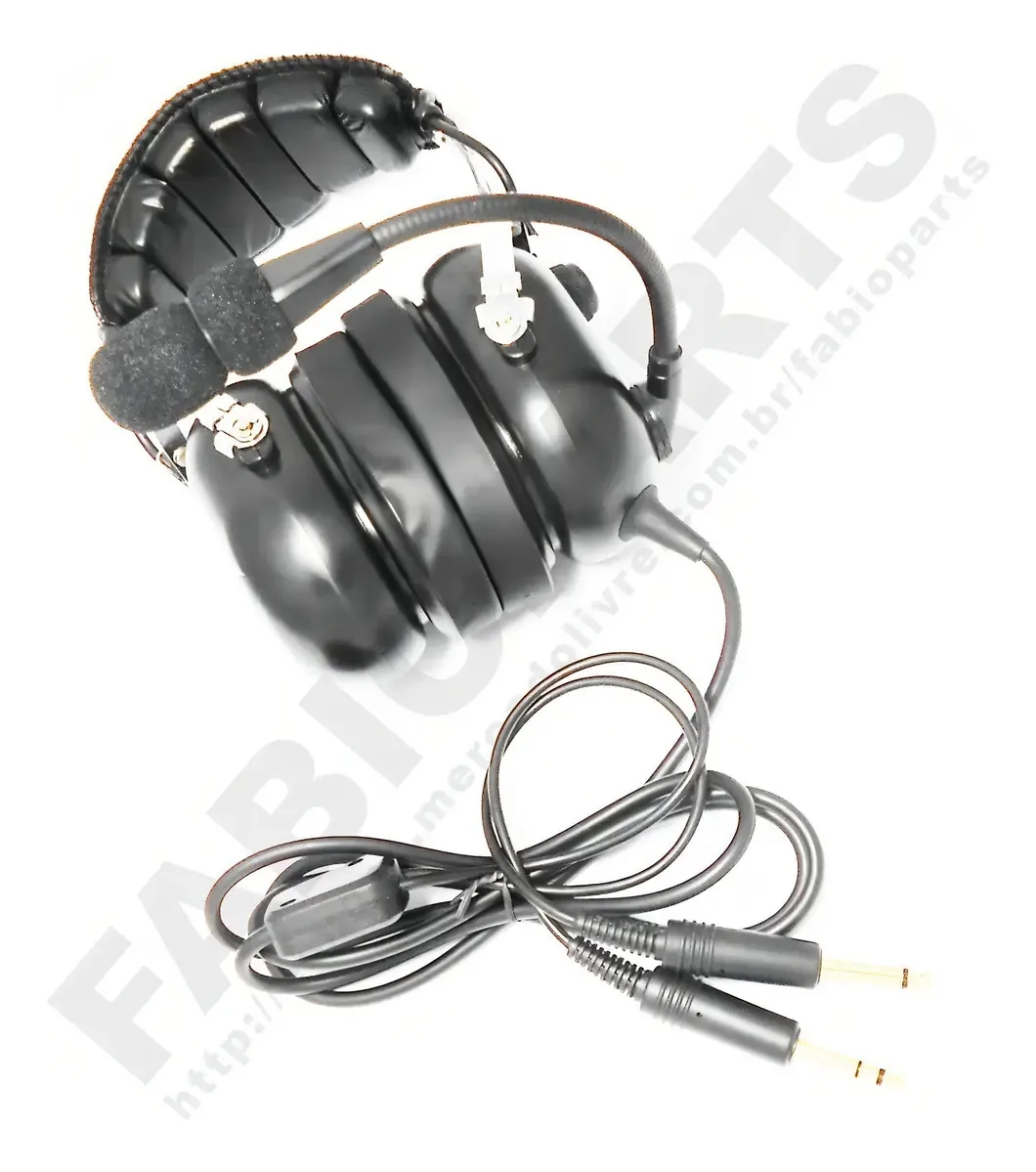 Headset Fone Piloto Avião Cessna Embraer Piper Aviação Geral
