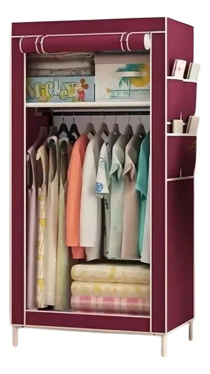 Armário Armável, prateleira de guarda-roupa, organizador de guarda-roupa para roupas, terracota